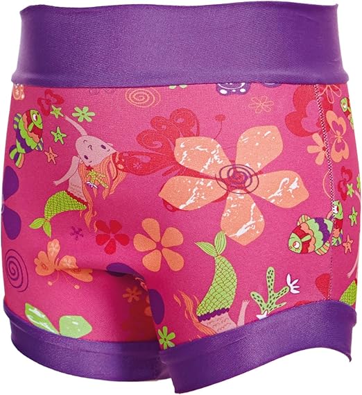 Zoggs Fralda Kids' Mermaid Flower Swimsure, multicolorida, 6-9 meses/6-9 kg