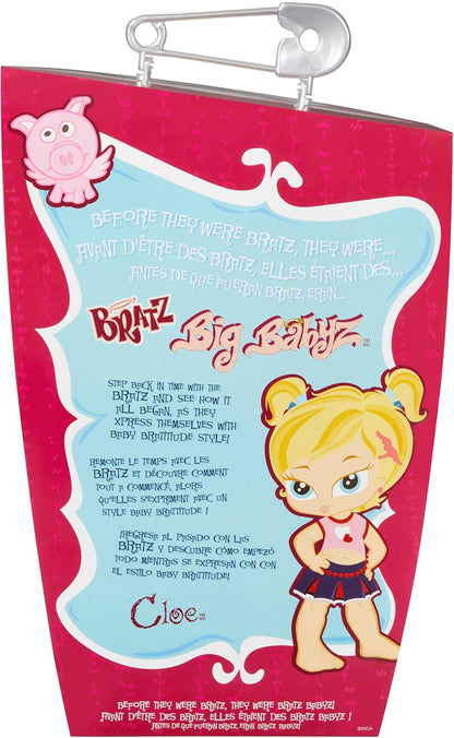 Bratz Big Babyz Cloe - Boneca colecionável grande de 34 cm, vem com um bichinho de estimação, acessórios e roupas de verdade.