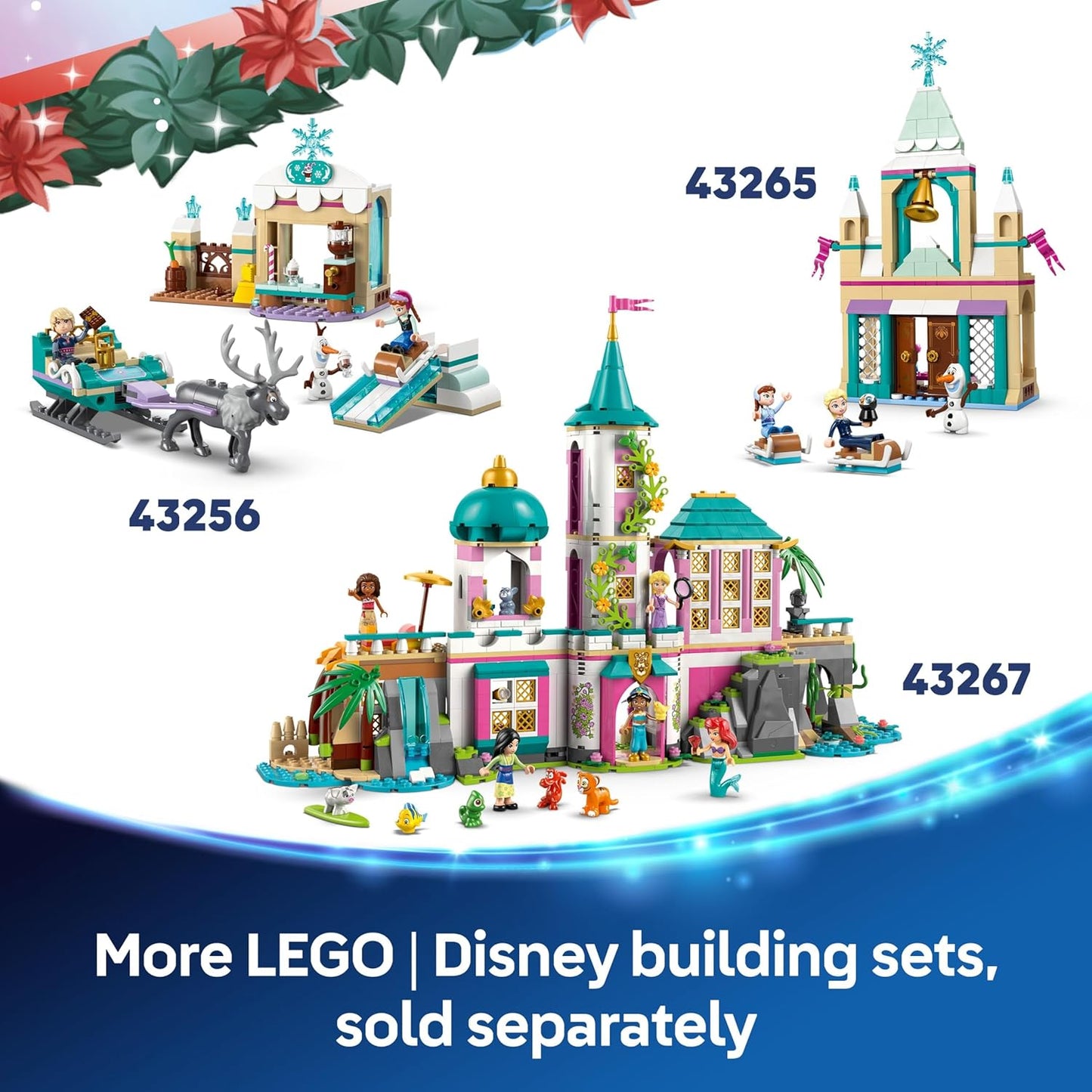 LEGO | Calendário do Advento Disney Frozen 2025 - Brinquedos de Princesas para Montar para Meninas e Meninos a partir de 5 Anos - 24 Surpresas de Natal, incluindo Mini Bonecas da Anna e da Elsa, além de Figuras de Animais Fofos - Ideia de Presente 43273