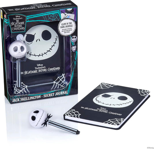 UAU! Coisas da Disney O Estranho Mundo de Jack Diário Secreto de Jack | Caneta de Tinta Invisível e Lanterna Reveladora UV | Caderno Oficial Licenciado para Presente para Fãs e Crianças