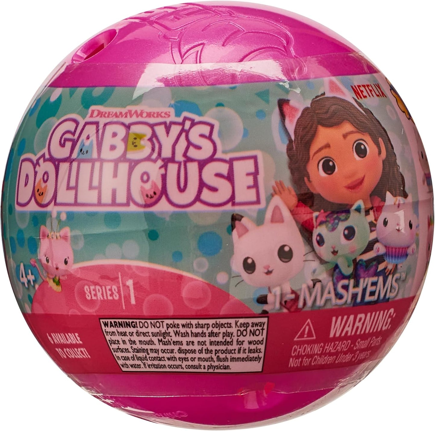 Mash'Ems Casa de Bonecas da Gabby, Brinquedos Macios, Brinquedos da Casa de Bonecas da Gabby, Colecionáveis Pré-escolares - OS ESTILOS PODEM VARIAR