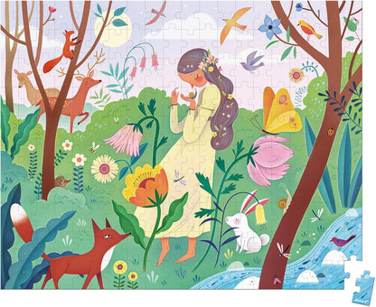 Janod - Puzzle Madre Naturaleza - Puzzle de cartón FSC de 200 piezas - Desarrolla la paciencia y la concentración - Fabricado en Francia - Puzzle infantil a partir de 7 años,