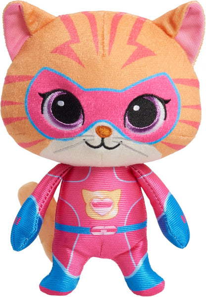 Just Play. Pelúcia pequena de 18 cm da Ginny, gatinha, da linha SuperKitties da Disney Junior, da Brinquedo infantil para crianças a partir de 2 anos.