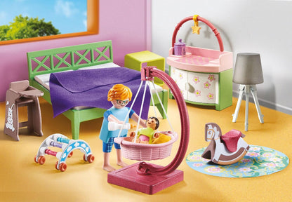 Playmobil 71609 myLife: Quarto de dormir com cantinho para brincar para bebês e duas figuras, feito com mais de 80% de materiais reciclados e de base biológica, conjuntos de jogos detalhados adequados para crianças a partir de 4 anos