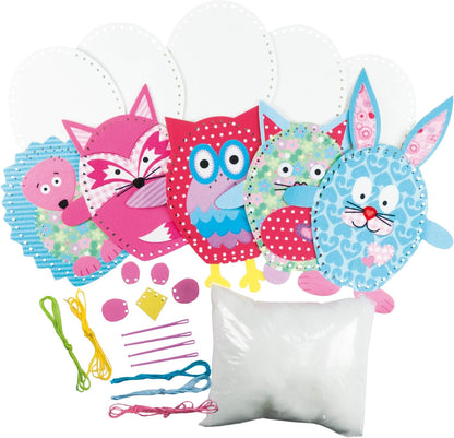 Galt Toys, Amigos de Feltro, Kit de Costura, Kits de Artesanato Infantil, A partir de 6 Anos, Galt Toys, Feltragem Divertida, Artesanato em Feltro para Crianças, A partir de 5 Anos, Galt Toys, Costure uma Imagem, Kits de Artesanato Infantil