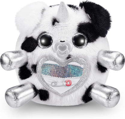 Adopt-A-Corn Surprise Dalmatian (Nino) da ZURU, mais de 15 surpresas, pelúcia colecionável, bebê, ovos surpresa para meninas e crianças de 3 anos ou mais