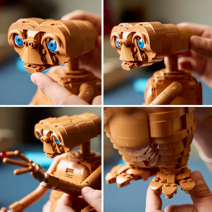 LEGO Ideas E.T. o Extraterrestre – Kit de Modelo para Adultos, inclui Figura do Alienígena, Flores Artificiais em Vaso e Peça Luminosa – Presente Nostálgico para Fãs de Filmes de Ficção Científica – 21370