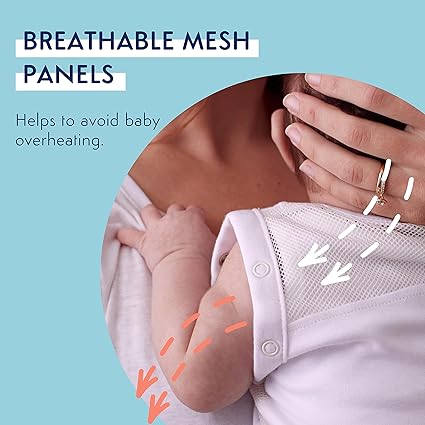 PurFlo Swaddle para saco de dormir | Saco de dormir respirável para recém-nascidos que cresce com seu bebê | Swaddle Braços para dentro ou para fora | Quadril saudável | 0-4 meses | Saco de dormir 2,5 tog para todas as estações