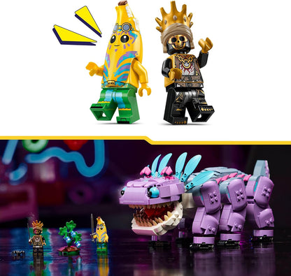 LEGO Brinquedo Fortnite Klombo - Figura de dinossauro para brincar e exibir com minifiguras Oro e Island Peely - Presente para meninos, meninas e fãs de jogos a partir de 10 anos - 77077