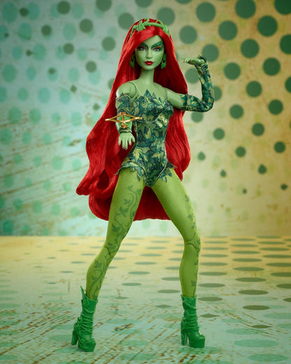 Barbie Boneca Signature Poison Ivy Collector com corpo articulado, traje icônico e acessórios, colecionável do 85º aniversário do Batman da DC, HRM51