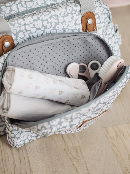 BÉABA - Genève II - Bolsa para Troca de Fraldas - Bolsa para Fraldas para Bebês e Recém-nascidos - Grande capacidade - Trocador - Bolsa isotérmica para lancheira - Sistema de fixação para carrinho