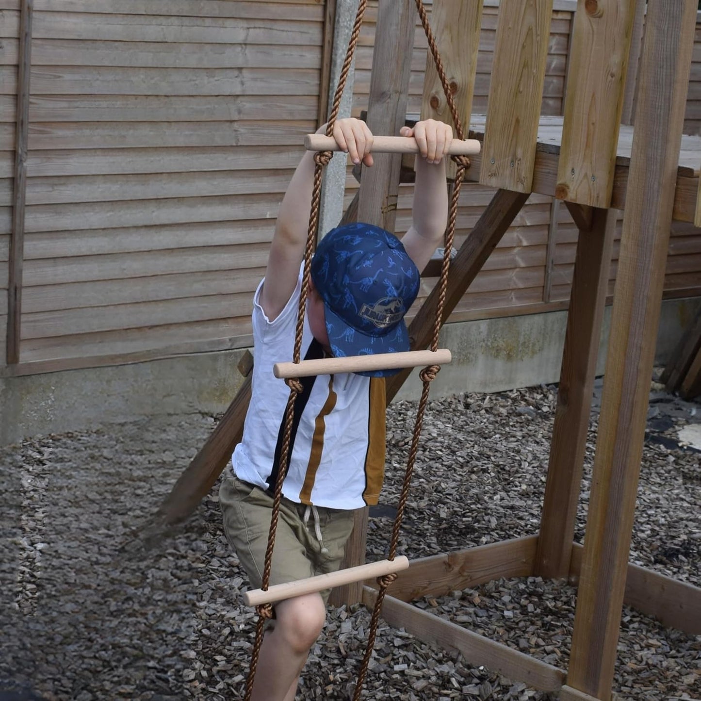 Jaques of London Escada de Corda | Equipamentos de Recreação Infantil para Atividades ao Ar Livre | Acessórios para Estruturas de Escalada | Escadas de Corda para Crianças | Estrutura de Escalada de Madeira | Desde 1795