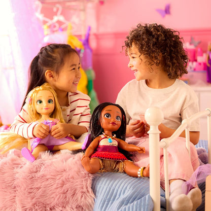 Disney Boneca Oficial Moana da Store com Escova de Cabelo de Brinquedo, 40,5 cm / 16 pol., Coleção Once Upon a Story, Idade 3+