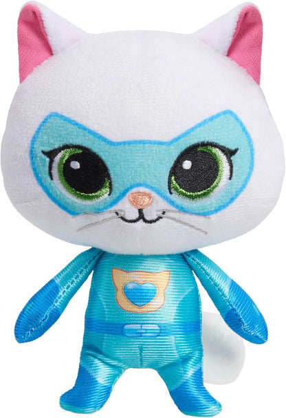 Just Play Disney Junior SuperKitties Pelúcia Pequena de 16,5 cm, Bitsy, Gatinha, Brinquedo Infantil para Crianças a partir de 2 Anos