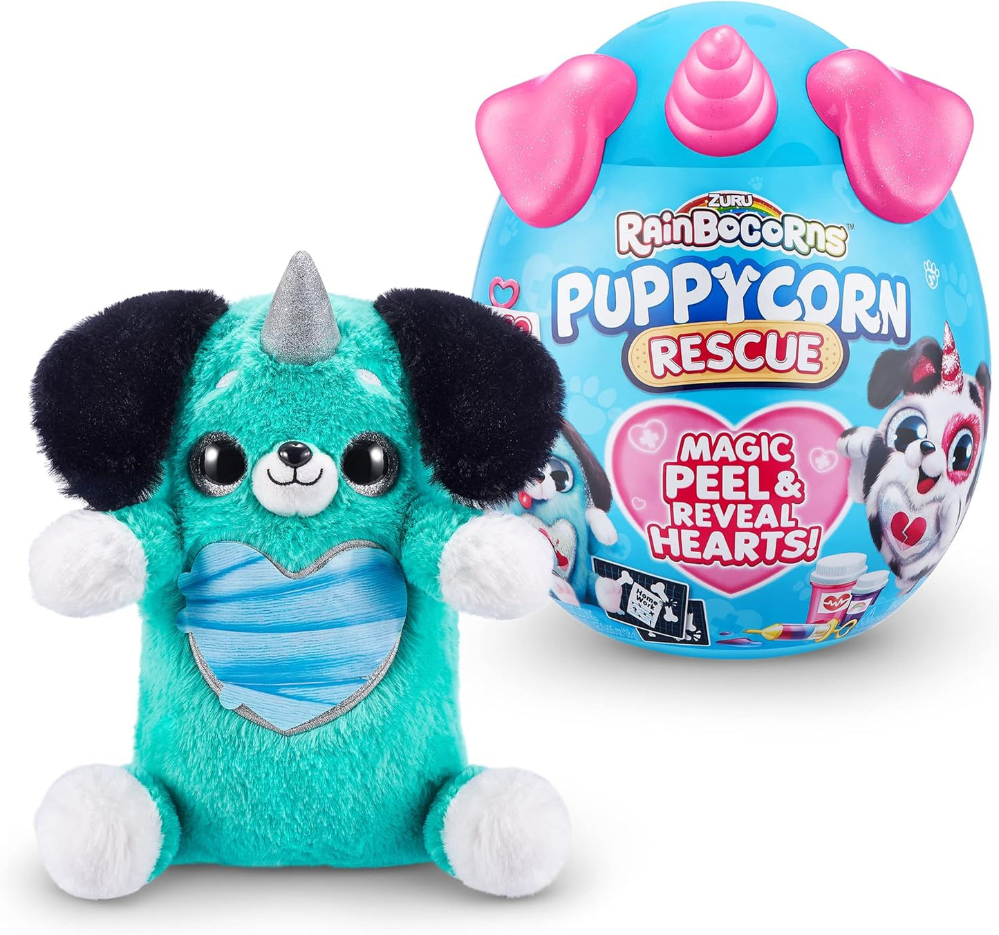 Rainbocorns Puppycorn Rescue Surprise, Surprise Plush Pet Unboxing (estilo pode variar)