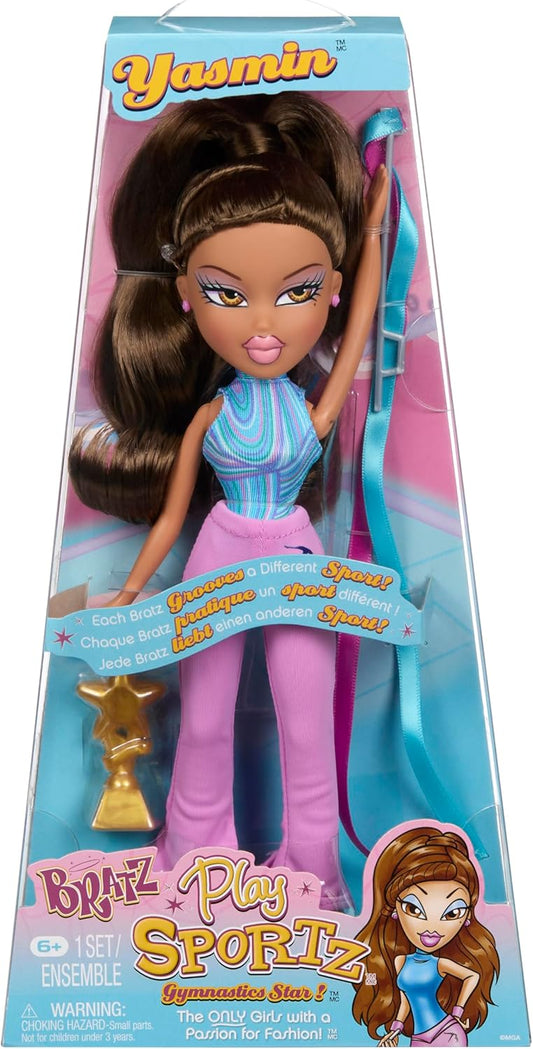 Bratz Boneca Play Sportz Yasmin Ginástica Fashion com Acessórios