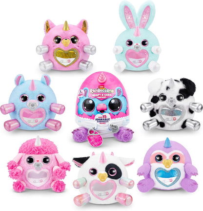 Adopt-A-Corn Surprise Dalmatian (Nino) da ZURU, mais de 15 surpresas, pelúcia colecionável, bebê, ovos surpresa para meninas e crianças de 3 anos ou mais