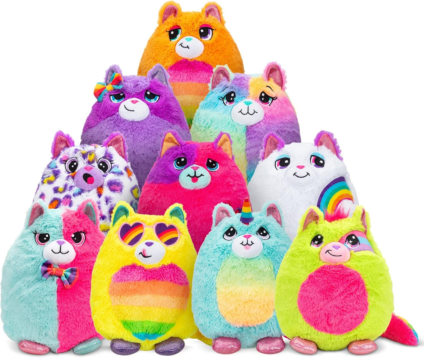 Basic Fun  Misfittens, Surprise Cat Plush Wave 4, Brinquedo macio e fofinho para meninas e meninos, Brinquedos para crianças pequenas, Presente de pelúcia para crianças, Adequado para crianças de 4 anos ou mais, Diversão básica, 03939