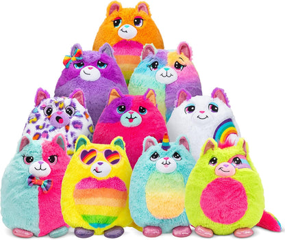 Basic Fun  Misfittens, Surprise Cat Plush Wave 4, Brinquedo macio e fofinho para meninas e meninos, Brinquedos para crianças pequenas, Presente de pelúcia para crianças, Adequado para crianças de 4 anos ou mais, Diversão básica, 03939