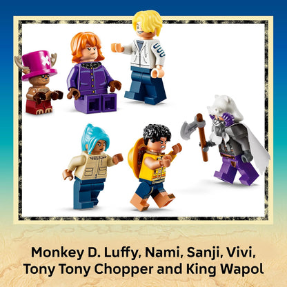LEGO Brinquedo ONE PIECE Batalha no Castelo de Drum – Kit de Montar com 6 Minifiguras (incluindo Luffy, Nami e Chopper) – Decoração para Quarto Infantil – Presente para Meninos, Meninas e Fãs a partir de 9 Anos – 75645