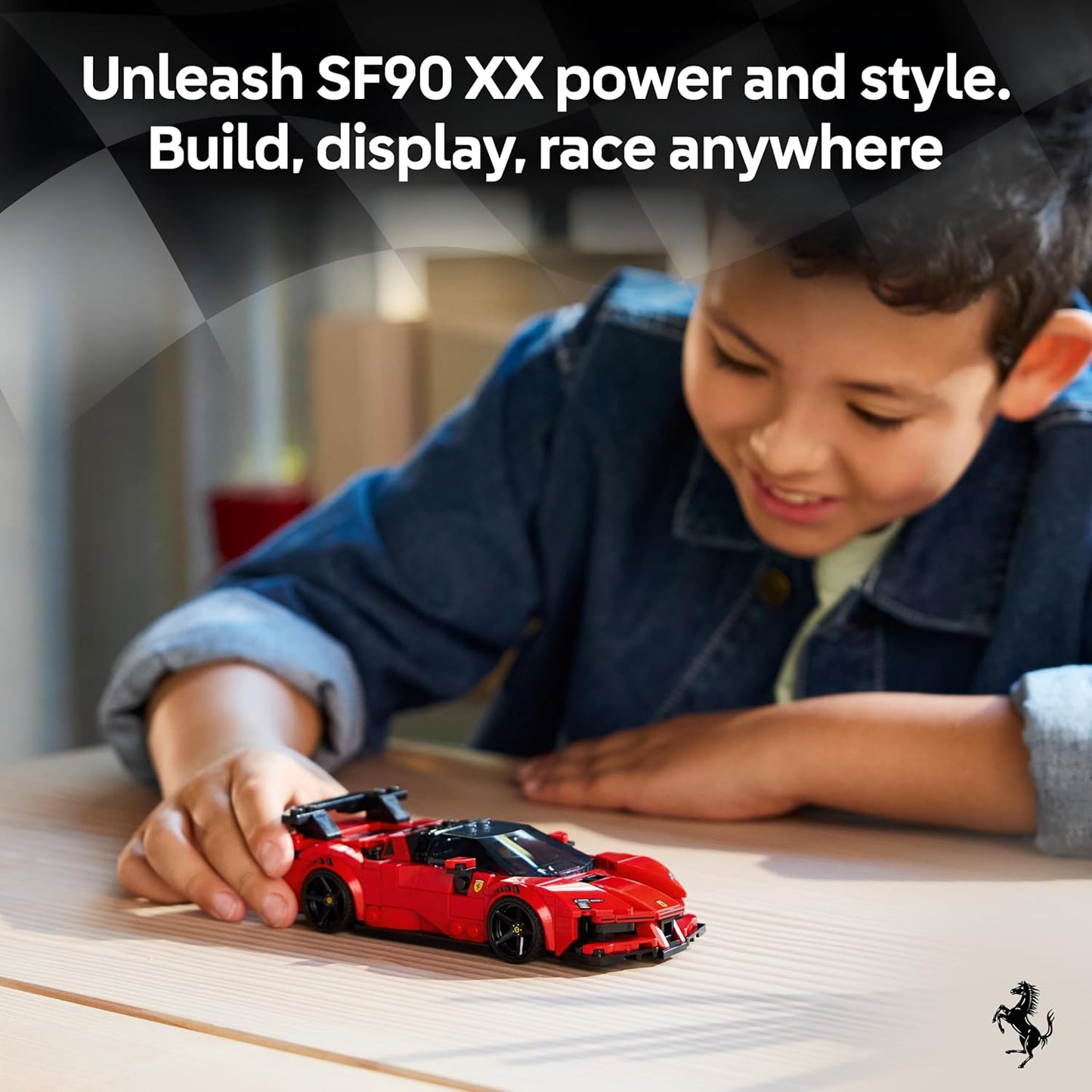 LEGO Speed Champions Ferrari SF90 XX Stradale Carro Esportivo - Kit de Montagem com Minifigura Colecionável de Piloto - Ideia de Presente de Aniversário para Meninos a partir de 9 Anos e Fãs de Automobilismo - 77254