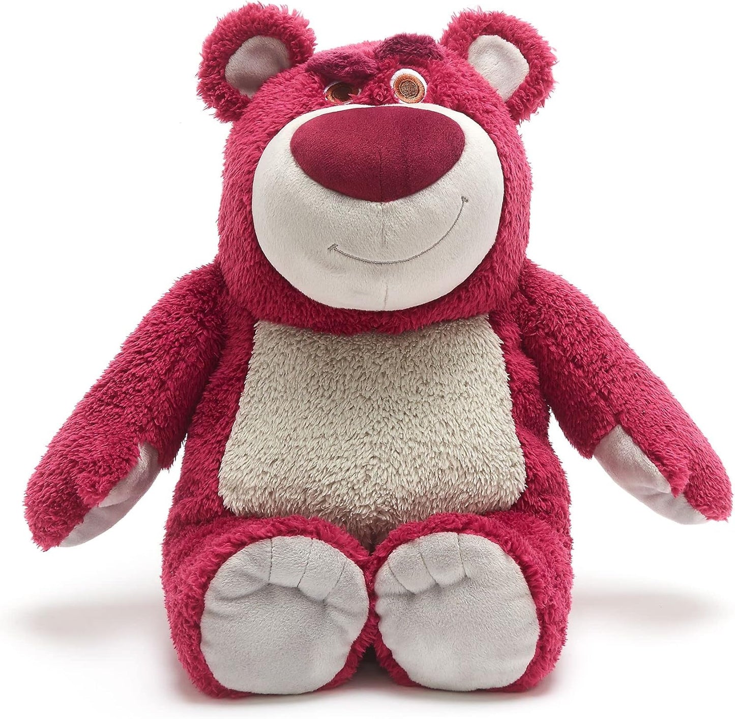 Disney Urso de Pelúcia Lotso Huggin', Oficial da Store, Toy Story, 32 cm/12", Ursinho Rosa com Aroma de Morango, Personagem de Pelúcia Macio e Fofo, Vilão com Detalhes Bordados e Acabamento Suave