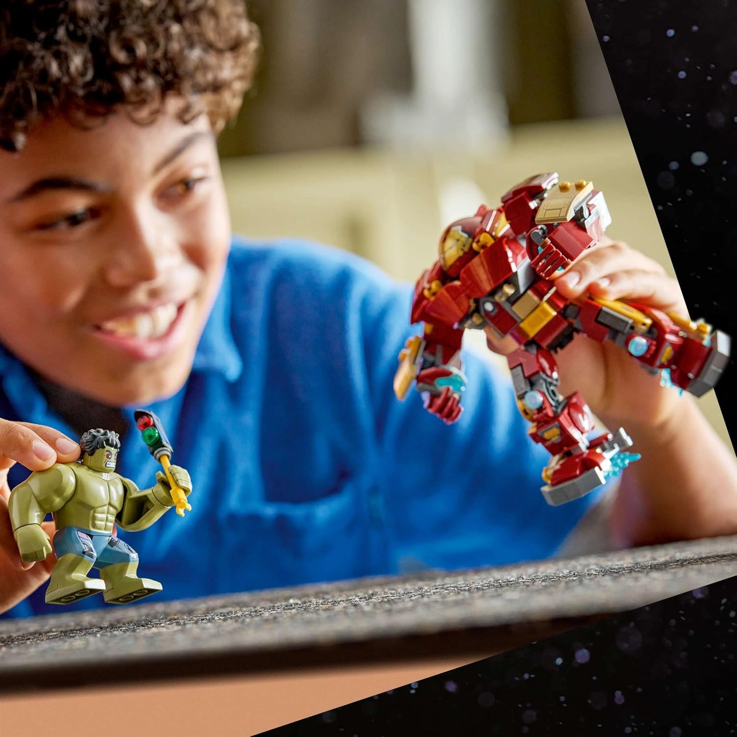 LEGO | Batalha Épica da Marvel: Hulkbuster vs. Hulk - Brinquedo de Super-Herói com 2 Figuras de Ação e Minifigura do Homem de Ferro - Presente dos Vingadores para Meninos e Fãs a partir de 9 Anos - 76343