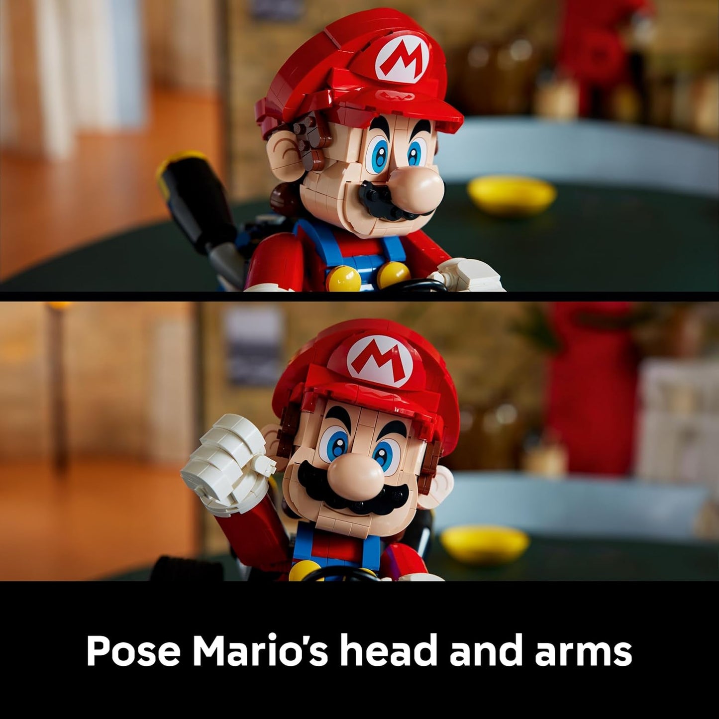 LEGO Mario Kart – Mario e Kart Padrão - Kit de Modelo de Carro e Figura de Personagem da Nintendo para Fãs de Jogos - 72037