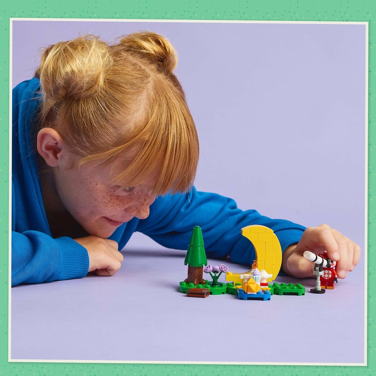 LEGO Animal Crossing Stargazing com Celeste, conjunto de brinquedos de astronomia criativa para meninas e meninos de 6 anos ou mais, com minifigura de personagem e telescópio, ideia de presente de aniversário