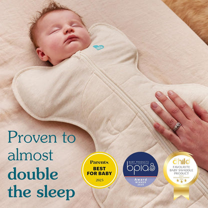 Love To Dream Saco de dormir Swaddle UP para bebês de 6 a 8,5 kg, cor bordô, ajuste perfeito, favorece uma rotina de sono saudável, 1.0 TOG, ideal para temperaturas de 20 a 24 °C, algodão lavável à máquina e zíper duplo