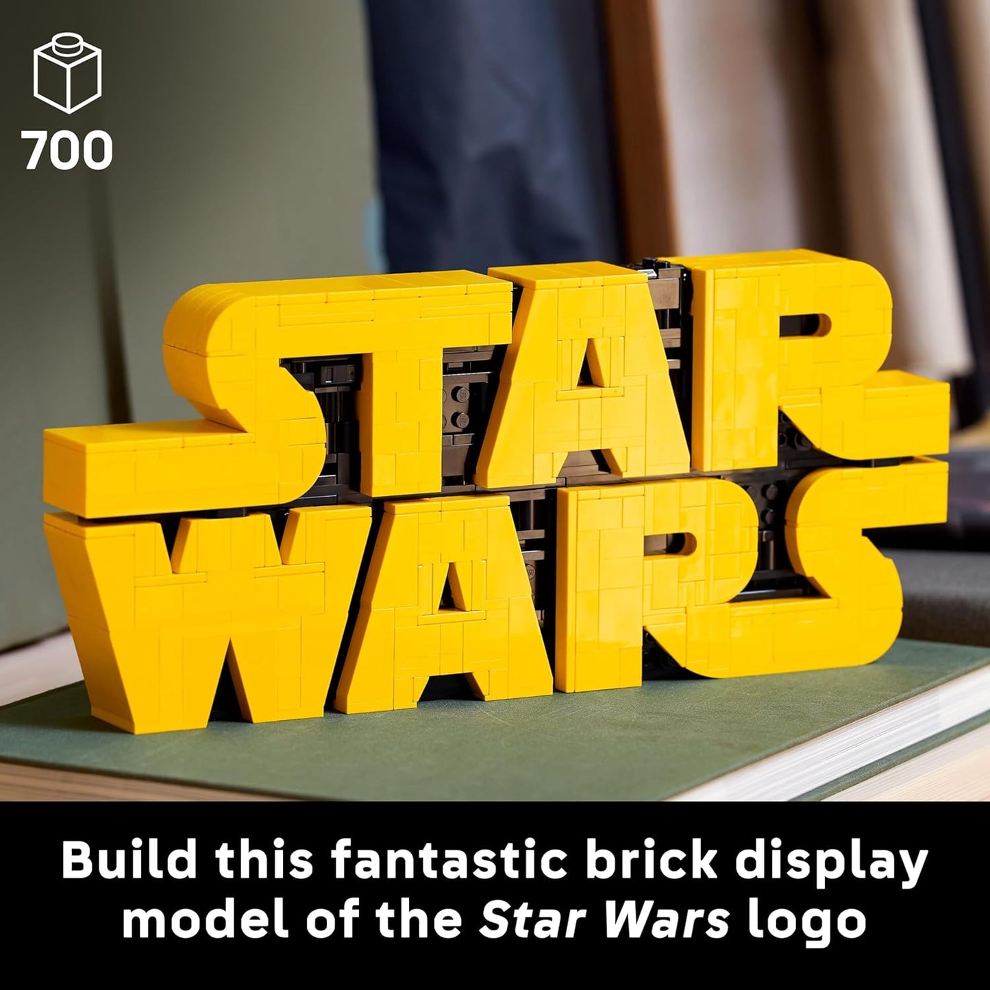 LEGO Star Wars 75407 Logotipo Star Wars em Peças - Conjunto de Construção Colecionável para Adultos - Kit de Modelo Icônico da Cultura Pop - Peça de Exibição para Casa ou Escritório - Ideia de Presente para Fãs Adultos e Adolescentes