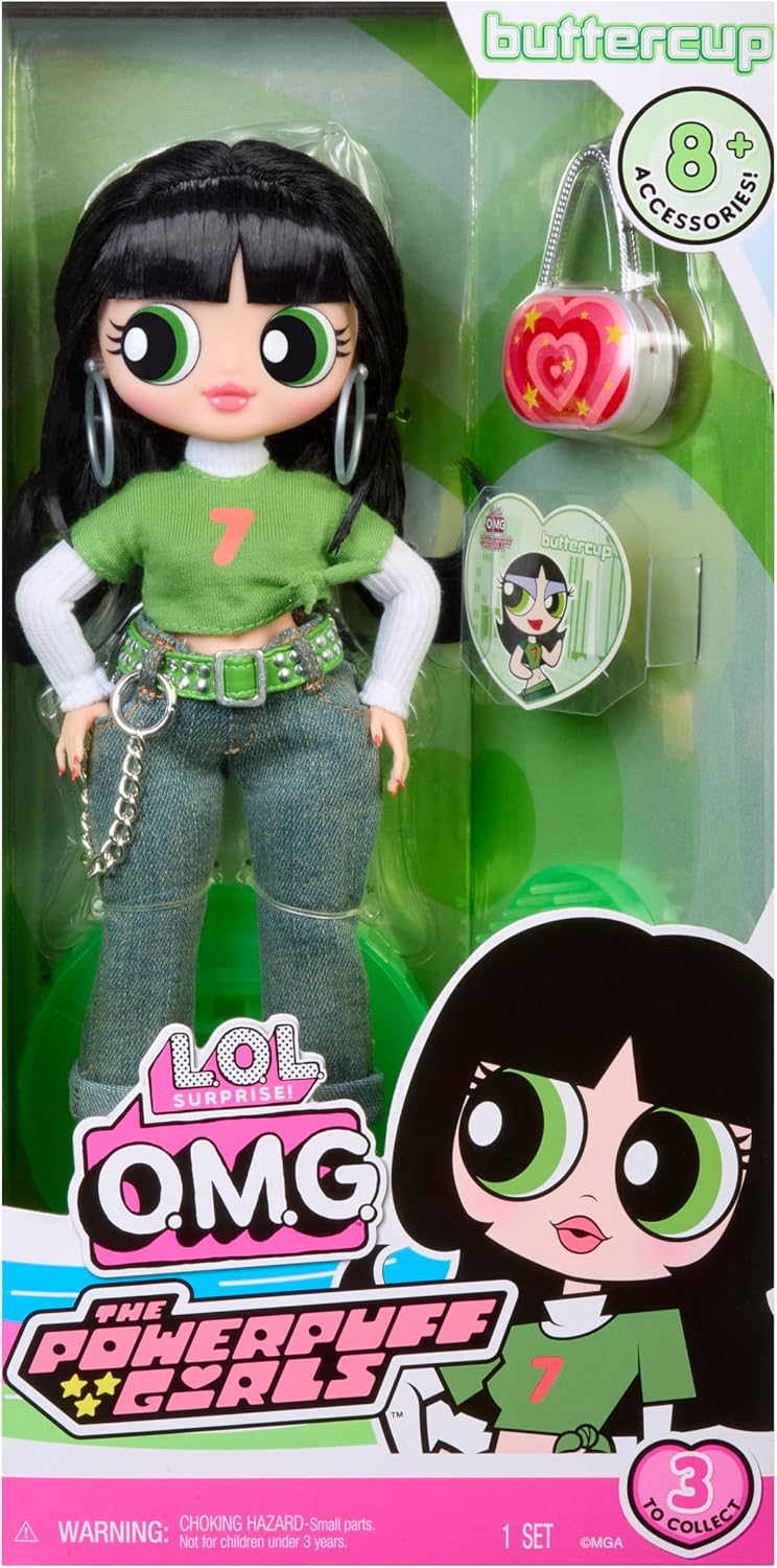 L.O.L. Surprise! OMG As Meninas Superpoderosas - Florzinha - Inclui 1 boneca fashion, vem com roupa e acessórios, colecione as 3, verde