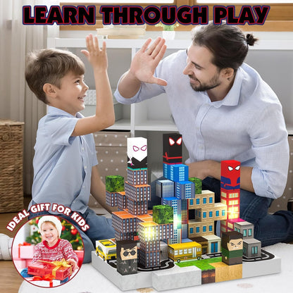 TUKIIE Blocos Magnéticos, 150 peças, 2,5 cm, em formato de aranha, brinquedo magnético para construção, ideal para meninos e meninas. Brinquedo Montessori STEM com ímãs, perfeito para crianças a partir de 6 anos.