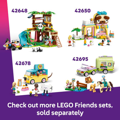 LEGO Friends Hotel dos Coelhos de Heartlake City - Casa de Brinquedo com 2 Mini Bonecas, 2 Figuras de Animais e Acessórios para Cuidar de Animais de Estimação - Ideia de Presente de Aniversário para Meninas a partir de 5 Anos - 42679