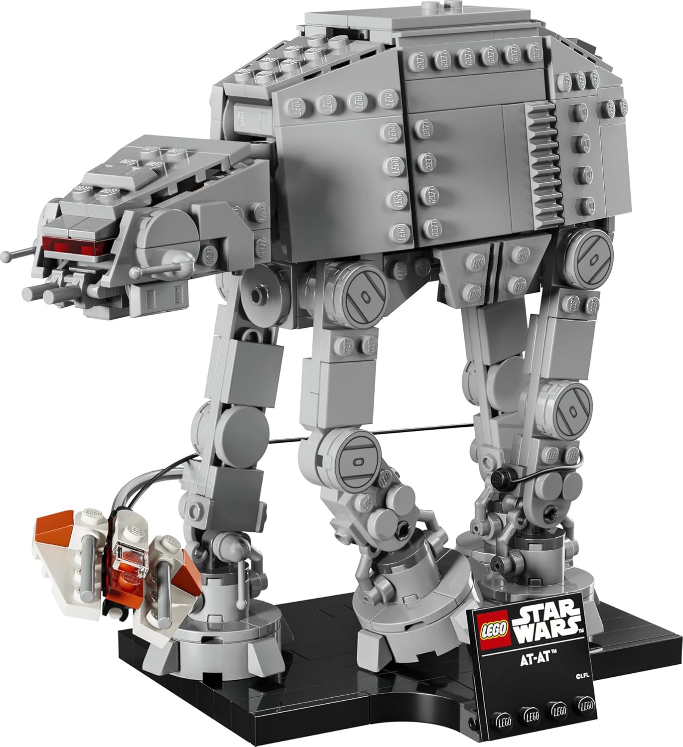 LEGO Star Wars 75440 Conjunto de Construção AT-AT para Adultos - Kit de Modelo para Exibição com Snowspeeder, Suporte e Placa de Identificação - Ideia de Decoração para Prateleira - Presente Colecionável para Fãs de O Império Contra-Ataca