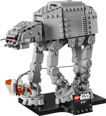 LEGO Star Wars 75440 Conjunto de Construção AT-AT para Adultos - Kit de Modelo para Exibição com Snowspeeder, Suporte e Placa de Identificação - Ideia de Decoração para Prateleira - Presente Colecionável para Fãs de O Império Contra-Ataca