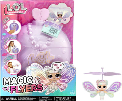 LOL Surprise Magic Flyers - Sky Starling - Boneca voadora guiada à mão - Boneca colecionável com garrafa de toque Unboxing - Ótimo para meninas com mais de 6 anos