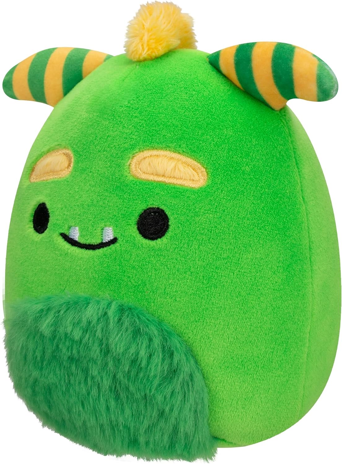 Squishmallows SQHW00625 Peluche de monstruo Callum verde de 7,5 pulgadas, vientre difuso oficial, grande, ultrasuave