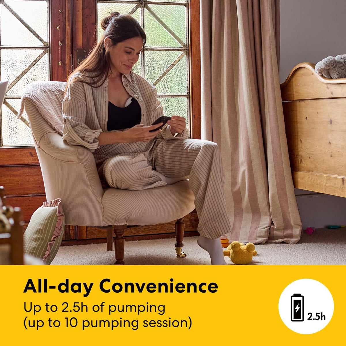 Bomba tira-leite individual vestível Medela Melody InBra, com uso sem as mãos – ajuste ultramacio, facilidade para extrair e armazenar, sistema tudo em um, desempenho potente, 2 modos e 9 níveis, funis de silicone, porta USB-C