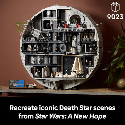 LEGO Star Wars 75419 Conjunto de Construção da Estrela da Morte para Adultos - Kit de Modelo Interativo UCS com 36 Minifiguras, incluindo Luke Skywalker, Han Solo e Darth Vader - Presente Colecionável para Fãs de Uma Nova Esperança