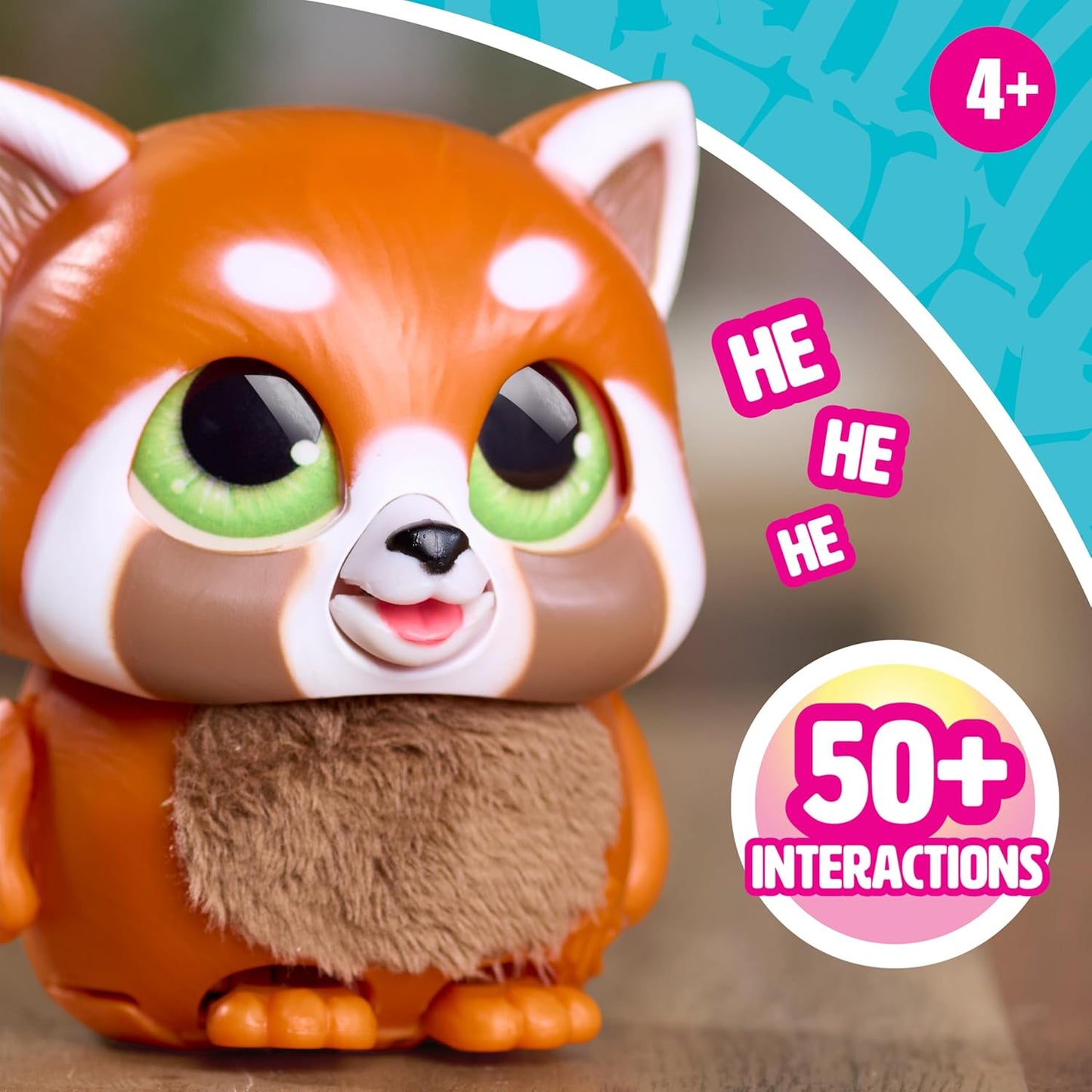 Just Play furReal Handfuls Shy, o Panda Vermelho, Brinquedo Interativo de 8,9 cm, para Meninos e Meninas a partir de 4 Anos
