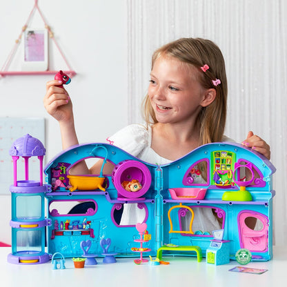 Littlest Pet Shop Conjunto Série 2 | Conjunto LPS com 2 miniaturas de animais de estimação, 20 acessórios, 1 cartão colecionável e 1 código virtual | Brinquedos colecionáveis de animais para meninas e meninos