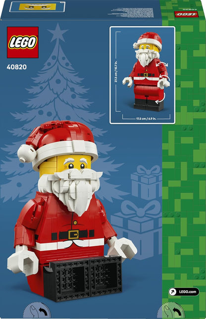 LEGO Minifigura de Papai Noel em escala ampliada 40820 | Brinquedo para meninos e meninas a partir de 10 anos, figura de Papai Noel, enfeite festivo para prateleira, ideia de presente de Natal, 761 peças