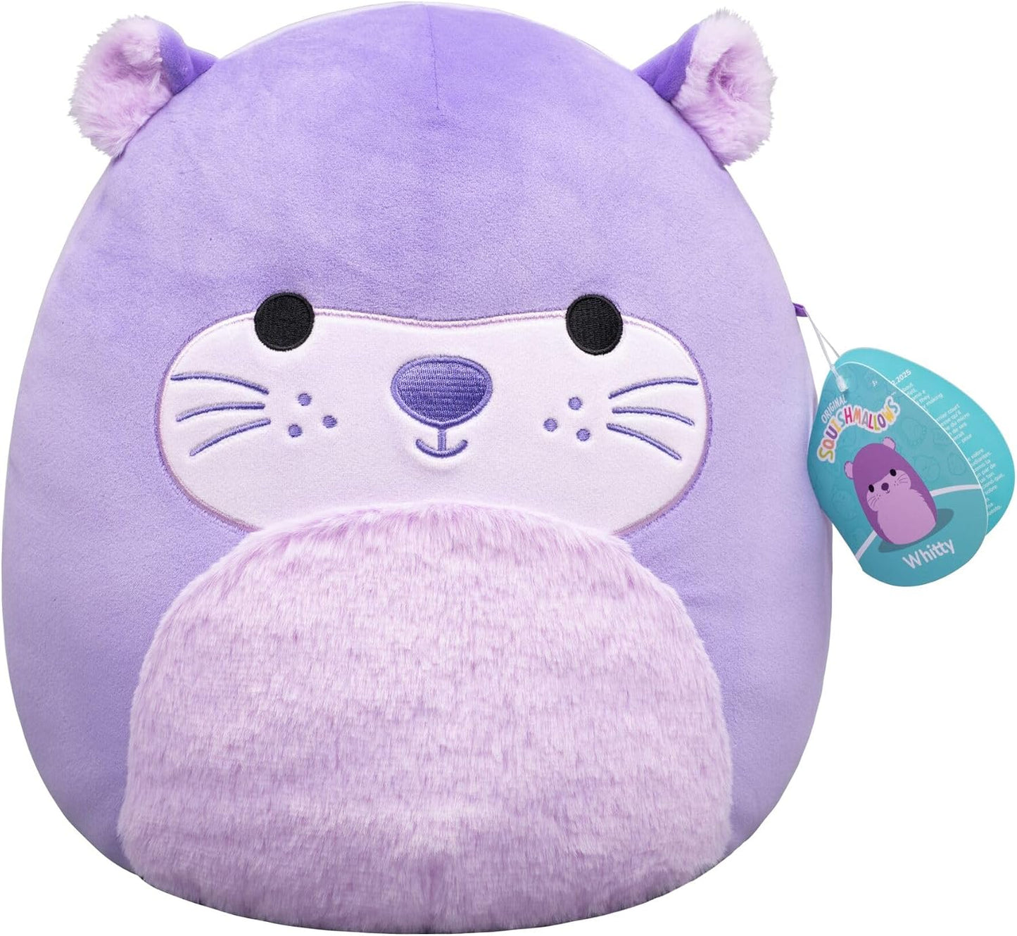Squishmallows Original de 12 Polegadas Whitty, a Lontra Roxa – Pelúcia Oficial da Jazwares