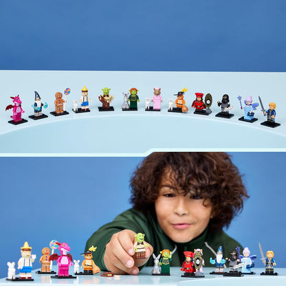 LEGO Minifigures Série Shrek 71053 | Brinquedos para meninos e meninas a partir de 6 anos, embalagem surpresa (blind box), contém 1 de 12 personagens colecionáveis, ideal para lembrancinhas de festa, uma ótima opção de presente pequeno...