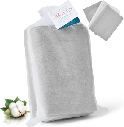 Baby Box Shop - Paninhos de musselina para bebês meninos, 100% algodão macio, para usar como capa de amamentação, paninhos de mão e paninhos de arroto, itens essenciais para bebês recém-nascidos
