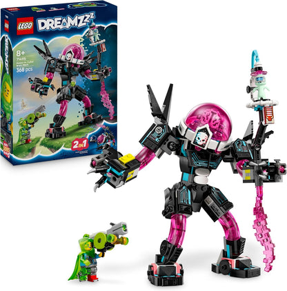 LEGO DREAMZzz 2 em 1 Mateo vs. Cyber Brain Mech - Robô modular para meninos e meninas a partir de 8 anos - Reconstrói e vira um boneco de escorpião - inclui uma minifigura e um sonhador - Ideia criativa para presente 71495