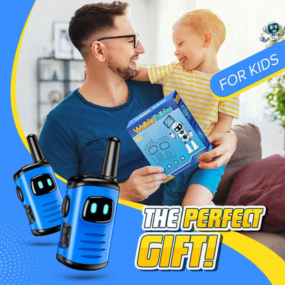 2 Walkie-Talkies para Crianças de 3 a 12 Anos, Presente para Meninos de 4 a 9 Anos, Ideal para Atividades ao Ar Livre, Camping e Jardim