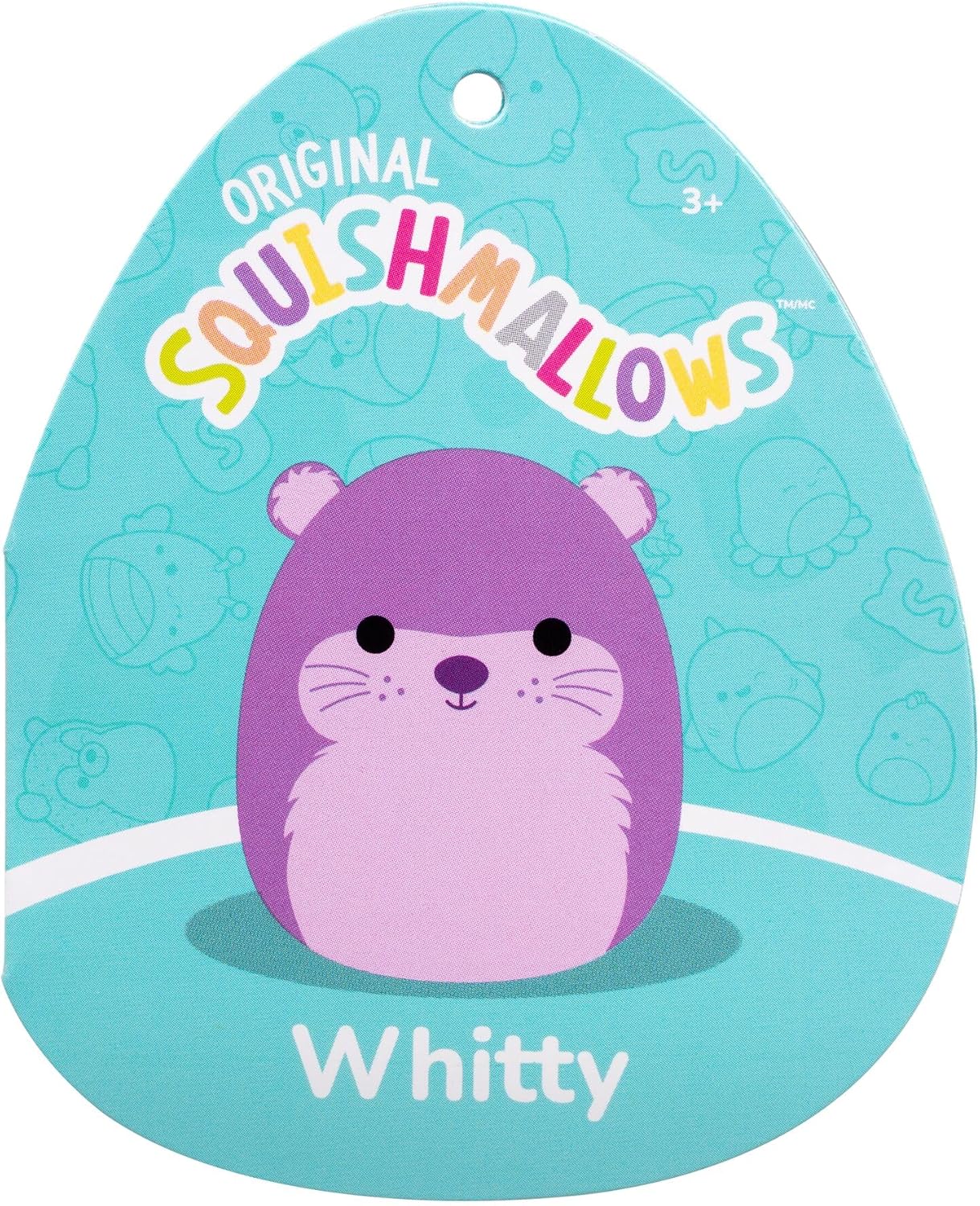 Squishmallows Original de 12 Polegadas Whitty, a Lontra Roxa – Pelúcia Oficial da Jazwares
