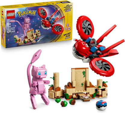 LEGO Pokémon SMART Play: Busca com Drone pelo Mítico Mew – Conjunto de Brinquedo Interativo Compatível, Inclui 3 Etiquetas SMART e 1 Figura Pokémon – Ideia de Presente para Meninos e Meninas a partir de 8 Anos – 72161